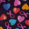 Hearts & Ribbons 304 Printed Fleece Fabric