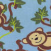 Monkeys 102 Printed Fleece Fabric