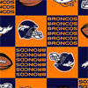 NFL Broncos Printed Fleece Fabric