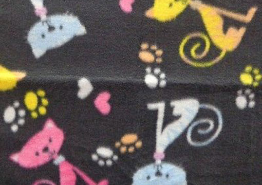 Cats 506 Printed Fleece Fabric