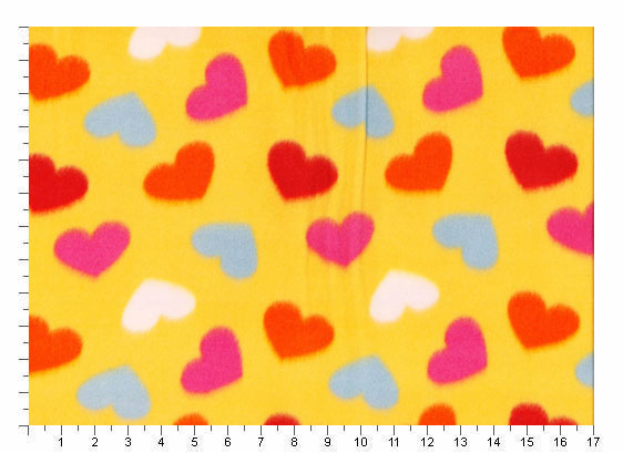 Hearts 107 Printed Fleece Fabric