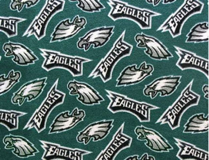 NFL Eagles Printed Fleece Fabric