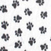 Dogs 141 White Printed Fleece Fabric