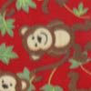 Monkeys 101 Printed Fleece Fabric