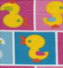 Kids Duck Squ Pink Double Brushed Fleece