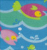Kids Fish Waves Pink Double Brushed Fleece