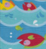 Kids Fish Waves Primary Double Brushed Fleece