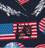 Patriotic Lady Libert Navy Double Brushed Fleece
