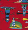Kids Lighthouse Red Double Brushed Fleece