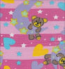 Kids Star Moon Pink Double Brushed Fleece