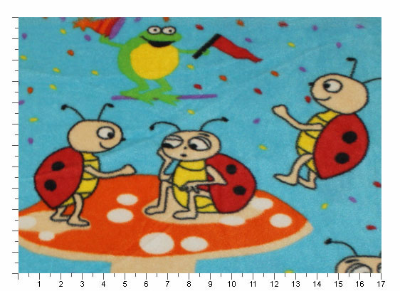 Insects 121 Printed Fleece Fabric